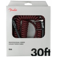 Photo FENDER PROFESSIONAL SERIES COIL CABLE RED TWEED 9 M COUDÉ/DROIT