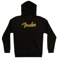 Photo FENDER YELLOW STITCH LOGO HOODIE BLACK M