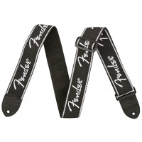 Photo FENDER SANGLE RUNNING SPAGHETTI LOGO WOVEN 2" BLACK