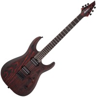 Photo JACKSON PRO SERIES DINKY DK MODERN ASH HT6 BAKED RED