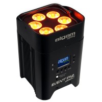 Algam Lighting EVENTPAR Par Sur Batterie 6 Led 12W RGBWAUV - IR et DMX