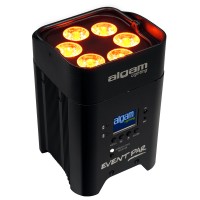 ALGAM LIGHTING EVENTPAR - PAR SUR BATTERIE 6 LED 12W RGBWAUV - IR ET DMX