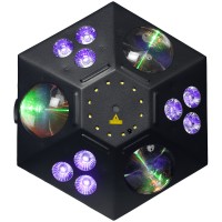 Photo ALGAM LIGHTING THANOS - LED - MULTI-EFFET 4 EN 1 AVEC LASER