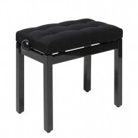 STAGG PB36 BKP VBK - BANQUETTE NOIR BRILLANT + VELOURS NOIR