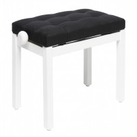 STAGG PB36 WHM VBK - BANQUETTE BLANC MAT + VELOURS NOIR