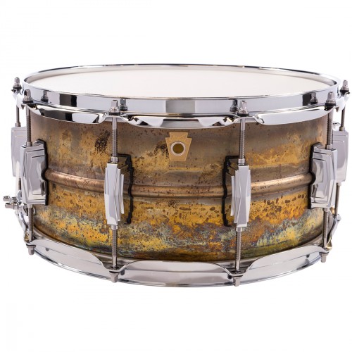 LUDWIG LB464R CAISSE CLAIRE RAW BRASS 6.5X14
