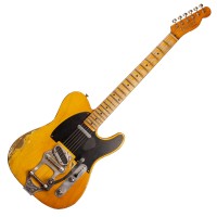 Photo FENDER CUSTOM SHOP SMOKED TELECASTER HEAVY RELIC BIGSBY DALE WILSON