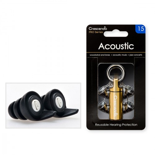 CRESCENDO PRO ACOUSTIC 15 - FILTRES AUDITIFS - PROTECTION SNR 15DB