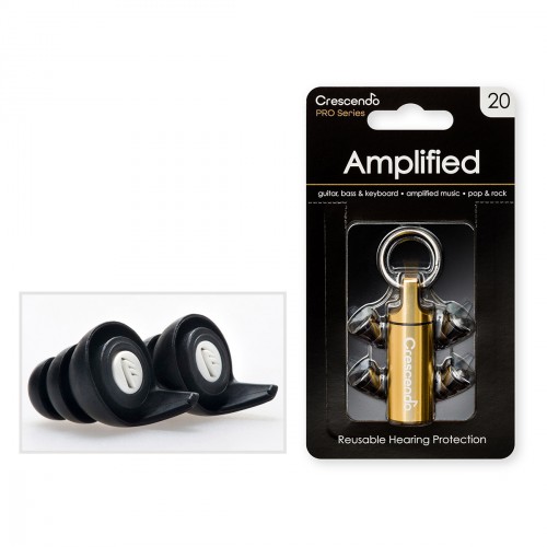 CRESCENDO PRO AMPLIFIED 20 - FILTRES AUDITIFS - PROTECTION SNR 17DB