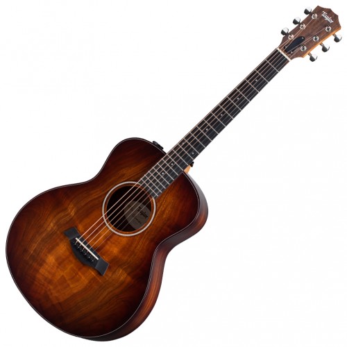 TAYLOR GS MINI-E KOA PLUS SHADED EDGEBURST AEROCASE