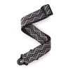 Photo D'ADDARIO 50BAL03 AUTO LOCK GUITAR STRAP BLACK PADDED GEOMETRIC