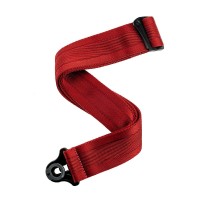 Photo D'ADDARIO 50BAL11 AUTO LOCK GUITAR STRAP BLOOD RED