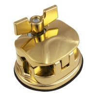 Photo SPAREDRUM TB9BR - COQUILLE CARRÉE DELUXE SUPPORT TOM / TOM BASSE DORÉ 50MM