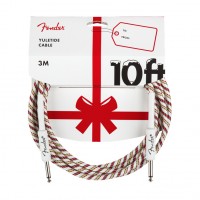 Photo FENDER YULETIDE CABLE 10FT RED GREEN
