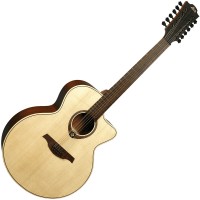 T177J12CE Jumbo 12 cordes : Guitare Electro 12 Cordes LAG 