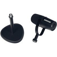 Photo SHURE MV7 BLACK PACK 1 - MICRO + PIED DE TABLE K&M