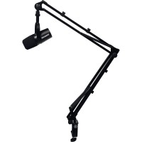 Photo SHURE MV7 BLACK PACK 2 - MICRO + PERCHE TABLE ARTICULE K&M