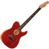 Photo FENDER AMERICAN ACOUSTASONIC TELECASTER CRIMSON RED