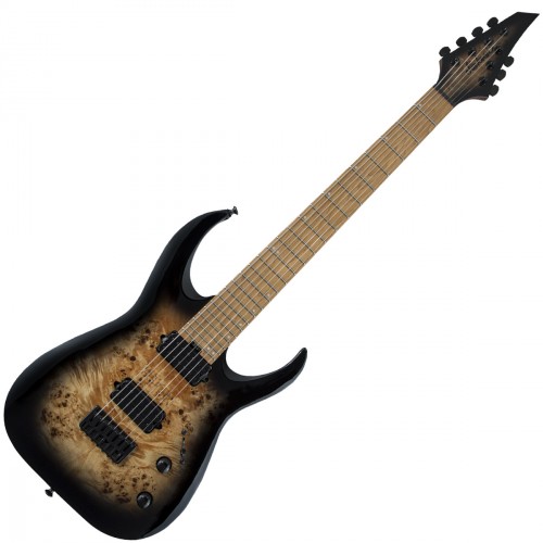 JACKSON PRO SERIES SIGNATURE MISHA MANSOOR JUGGERNAUT HT7P BLACK BURST BURL