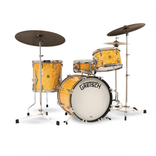 GRETSCH DRUMS USA BROADKASTER NITRON WRAP ANTIQUE PEARL