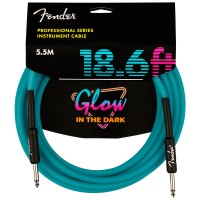 Photo FENDER CABLE GLOW IN THE DARK BLUE 5.5M