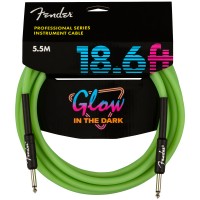 Photo FENDER CABLE GLOW IN THE DARK GREEN 5.5M