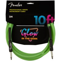 FENDER CABLE GLOW IN THE DARK GREEN 3M