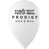 Photo ERNIE BALL 9336 MDIATORS PRODIGY WHITE TEARDROP 2,0MM X6