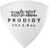 Photo ERNIE BALL 9337 MDIATORS PRODIGY WHITE SHIELD 2MM X 6