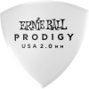 Photo ERNIE BALL 9338 MDIATORS PRODIGY WHITE LARGE SHIELD 2MM X 6