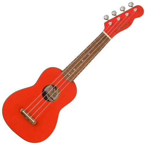 FENDER UKULELE VENICE SOPRANO FIESTA RED ÉDITION LIMITÉE