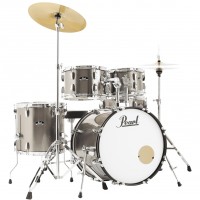 Roadshow Fusion 20 + Pack Sabian Solar - 5 fûts - jet black Batterie  acoustique fusion Pearl