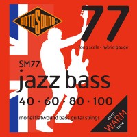 ROTOSOUND SM77 JAZZ BASS 77 MONEL FLATWOUND 40/100