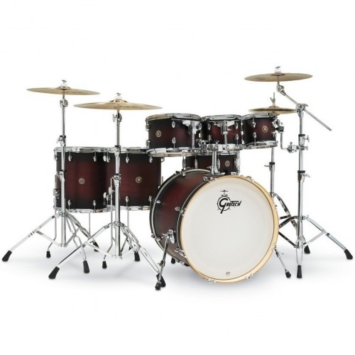 GRETSCH DRUMS CATALINA MAPLE KIT 7 FUTS 22 SATIN DEEP CHERRY BURST