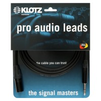 KLOTZ M1MS1B CABLE XLR MALE / JACK SYMETRIQUE