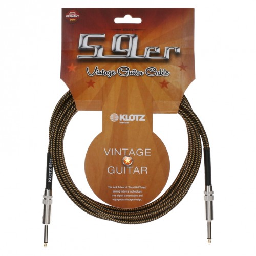 KLOTZ VIN-0600 CABLE VINTAGE 59 JACK/JACK - 6M