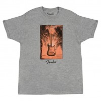 FENDER SURF TEE HEATHER GRAY TAILLE L