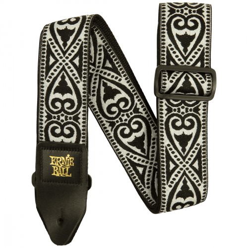 ERNIE BALL 5345 SANGLE GUITARE JACQUARD BLACK HEART