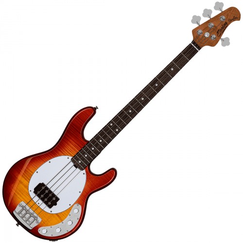 STERLING BY MUSIC MAN STINGRAY RAY34FM HERITAGE CHERRY BURST