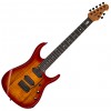 Photo STERLING BY MUSIC MAN JOHN PETRUCCI JP157 DIMARZIO BLOODE ORANGE BURST