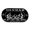 Photo DANMAR PERCUSSION 210DKF PATCH DOUBLE PEDALE GC FLAMME