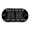 Photo DANMAR PERCUSSION 210DKF PATCH DOUBLE PEDALE GC IRON CROSS