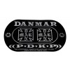 Photo Danmar Percussion 210DKF Patch Double Pdale GC Iron Cross