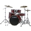 Photo YAMAHA STAGE CUSTOM BIRCH FUSION 20" 5 FUTS CRANBERRY RED + PACK HW780