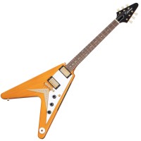 Epiphone 1958 Korina Flying V (White Pickguard) Aged Natural