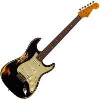 Fender Custom Shop 1960 Stratocaster Heavy Relic Aged Black Over 3Ts