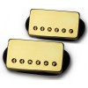 Photo Bare Knuckle Boot Camp Brute Force Humbucker Set Gold Cover