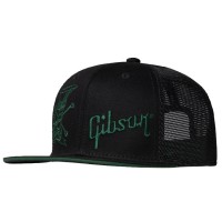 GIBSON CASQUETTE SLASH 'SKULLY' TRUCKER HAT BLACK AND GREEN