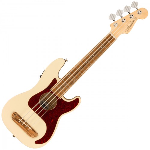 FENDER FULLERTON PRECISION BASS UKULELE OLYMPIC WHITE