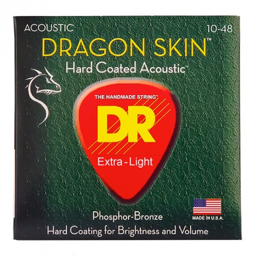 DR STRINGS DRAGON SKIN ACOUSTIC EXTRA LIGHT 10-48